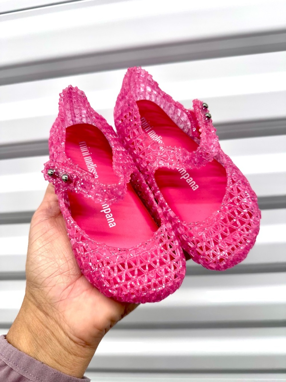 Mini Melissa Pink Campana Zig Zag